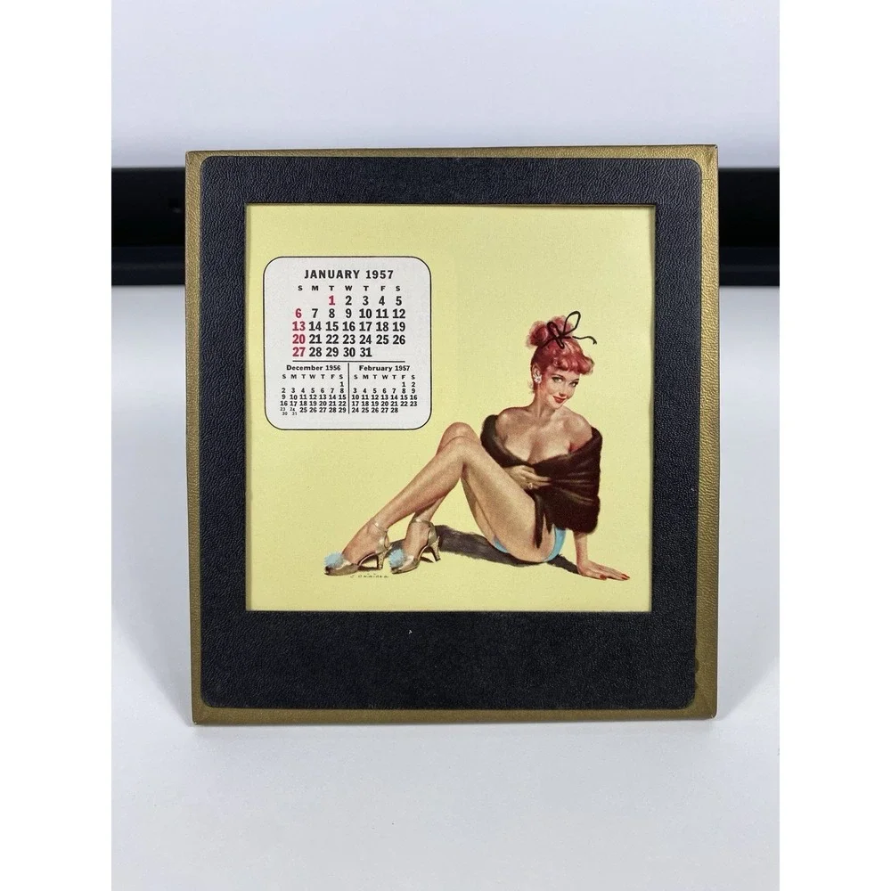 1957 Esquire‎ Magazine Desktop Pinup Calendar Holder ~ 12 Months